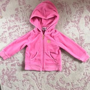 Pink Juicy Couture baby girl zip up hoodie 6-12 months